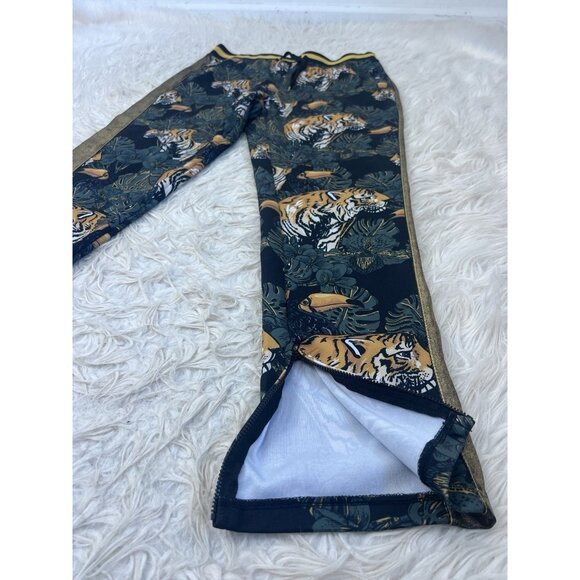 Victorious Mens Green Floral Tiger Track Pants & Jacket Track Suit Set Size 2X - Picture 14 of 16